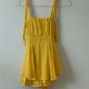 Yellow Sleeveless Romper